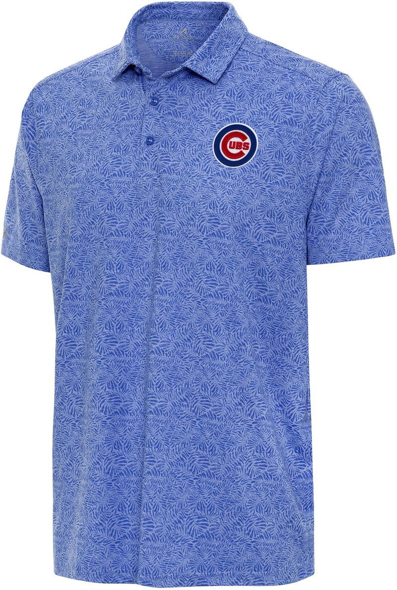 アンティグア メンズ トップス ポロシャツ Antigua Mens Chicago Cubs Royal Tentril Polo NoColor