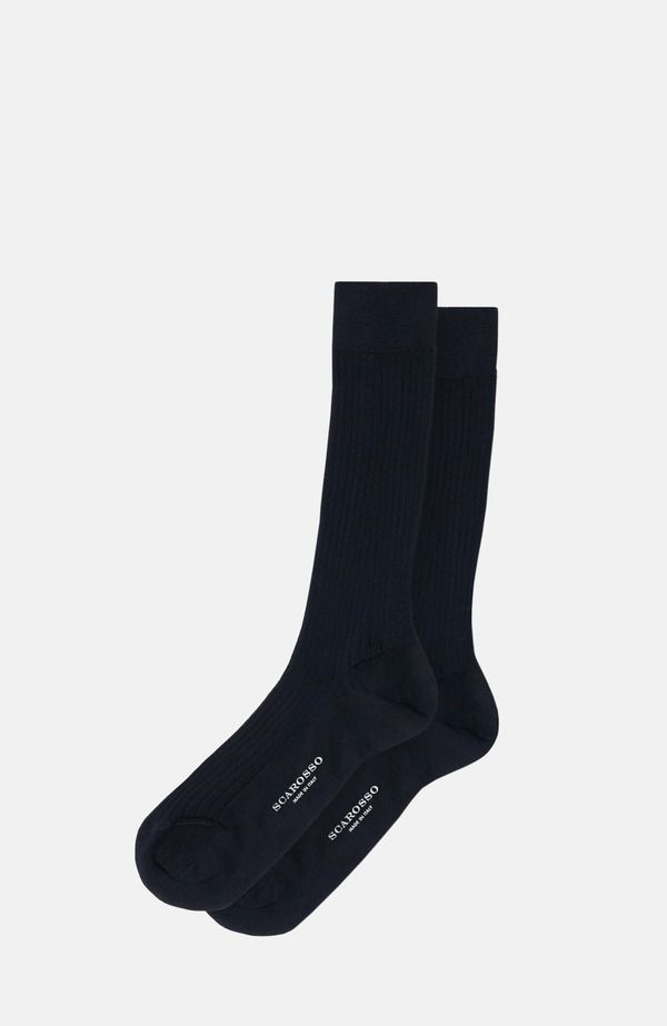 スカロッソ メンズ アンダーウェア 靴下 SCAROSSO Lislcott Socks Anthracite Cotton 11,535円