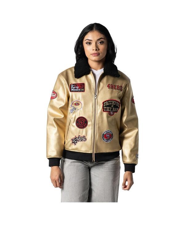 ザワイルドコレクティブ メンズ アウター ジャケット・ブルゾン The Wild Collective Mens and Womens Gold San Francisco 49ers FullZip