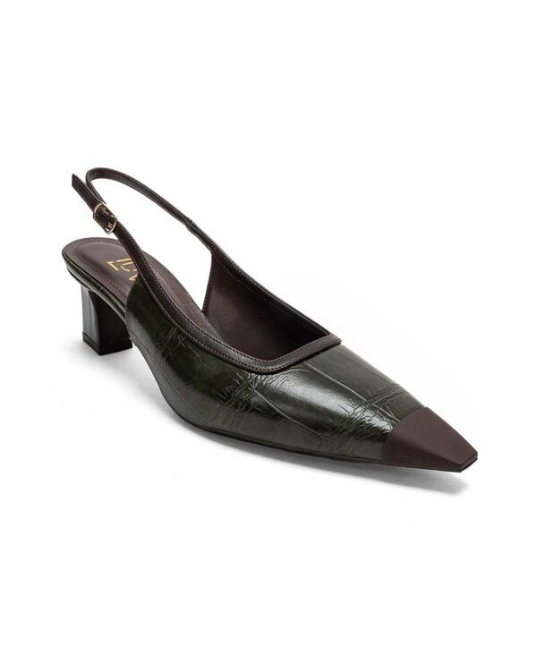 プロローグシューズ レディース パンプス ヒール Prologue Shoes womens Hilda Block Heel Pump Green print グリーン