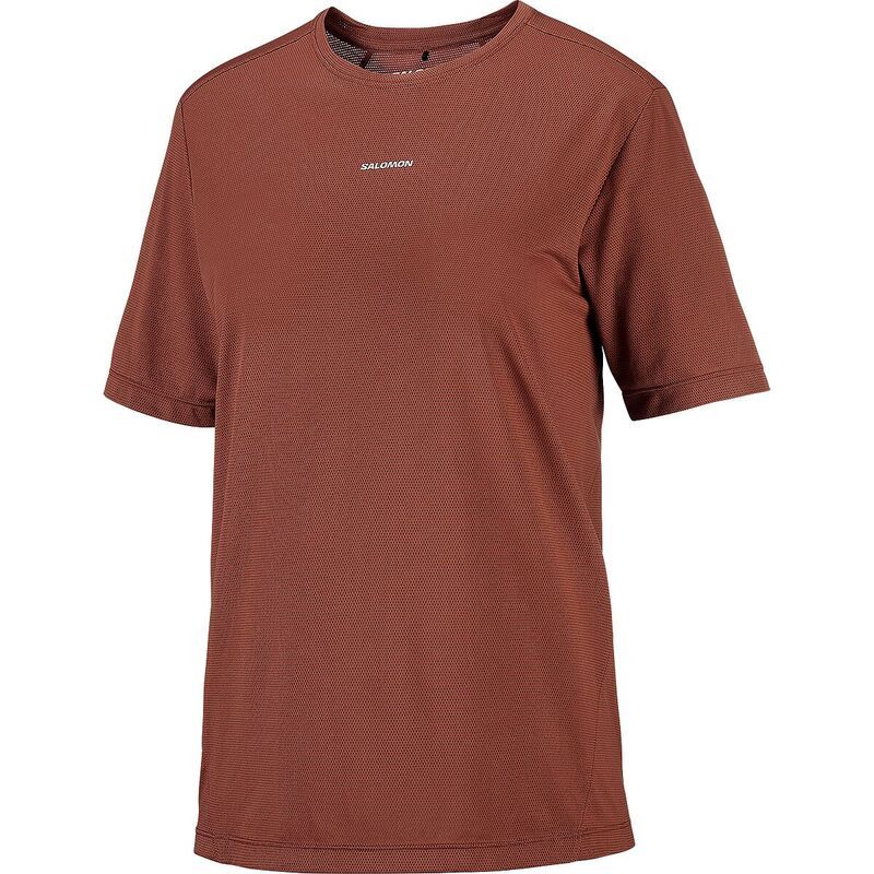 サロモン レディース トップス Tシャツ 半袖 Salomon Shakeout Core ShortSleeve TShirt Womens Burnt Umber
