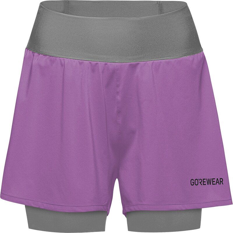 ゴアウェア レディース ボトムス カジュアルパンツ GOREWEAR Concurve 3in 2in1 Short Womenscrub Purple Lab Gray グレー