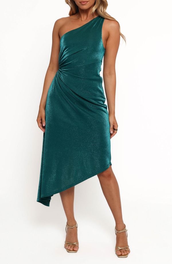 ペタルアンドパップ レディース トップス ワンピース アシンメトリー ギャザー ワンショルダー Petal Pup Emma OneShoulderuched Asymmetric Dress TEA 26,520円