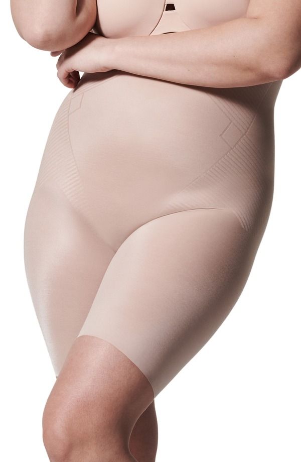 スパンク レディース ボトムス ハーフパンツ・ショーツ ハイウエスト プラスサイズ プチ ショートパンツ SPANXshape Invisible High Waist Mid Thigh Short