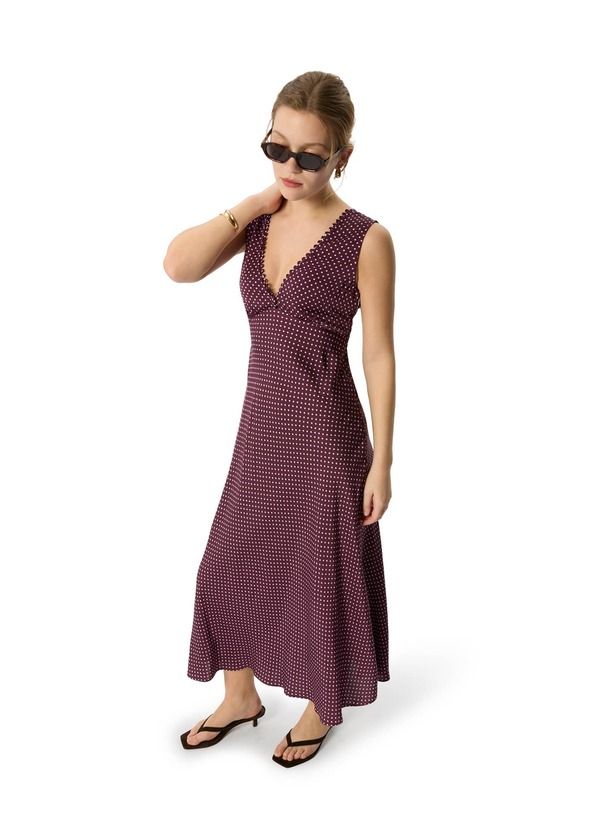ホイッスルズ レディース トップス ワンピース ミニ ノースリーブ Whistles Mini Spot Sleeveless Dress PurpleMulti パープル