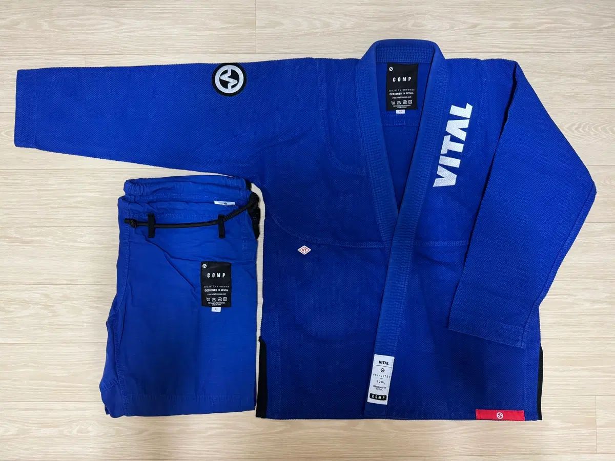 バイタル 柔術 Jiu-Jitsu 柔道着 コンプ 2 0 ブルー A3 10,330円