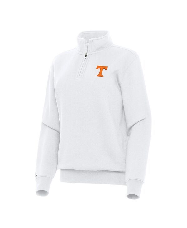 アンティグア レディース アウター パーカー・スウェット Tシャツ Antigua Womens Whitennessee Volunteers Victory QuarterZip Sweatshi