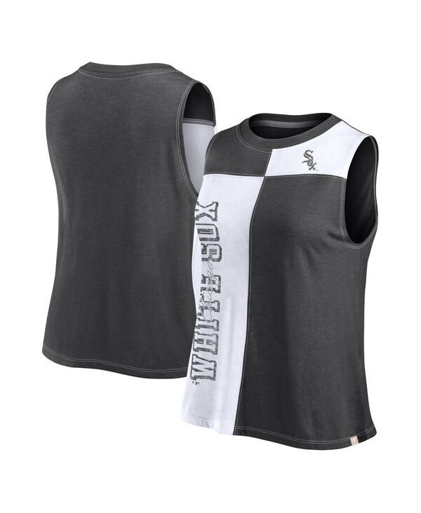ファナティクス レディース トップス タンクトップ Fanatics Womens BlackWhite Chicago White Sox ColorBlock Tank Top BlackWhit 9,344円