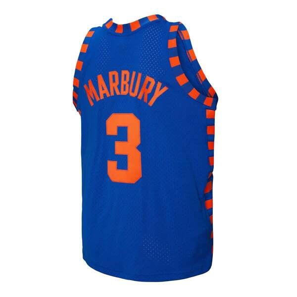 ミッチェルネス メンズ トップス シャツ ジャージー Mens Mitchell Nesstephon Marbury Blue New Yorknicks 200506 Hardwood Class