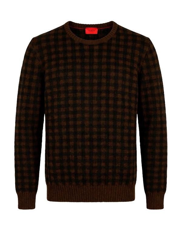 イザイア メンズ アウター カーディガン カシミヤニット ISAIA Brown ブラウン