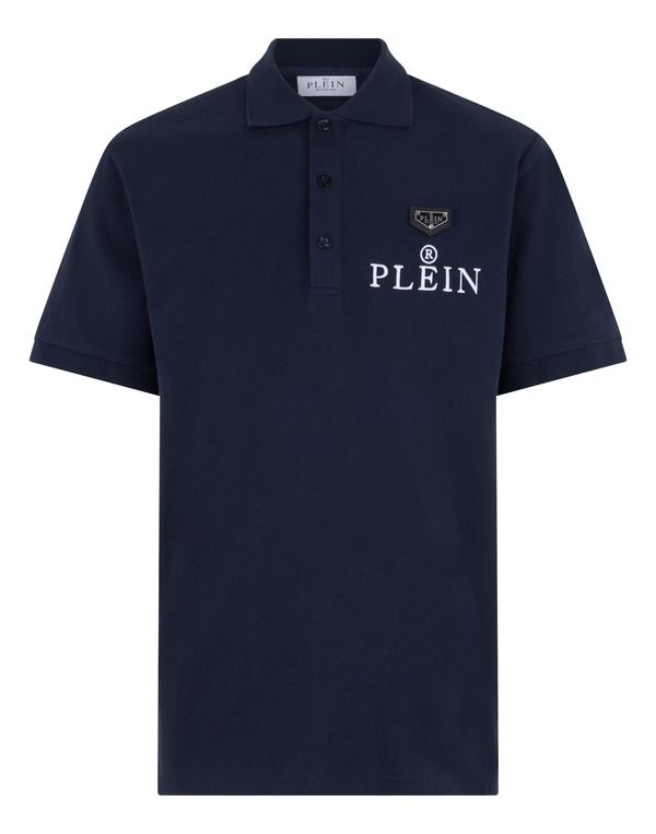フィリッププレイン メンズ トップス シャツ PHILIPPLEIN Polo TShirt Plein R Menavy ネイビー