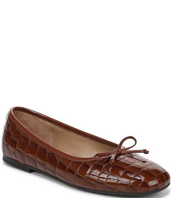 サムエデルマン レディース シューズ パンプス プリント レザー Sam Edelman Alie Croco Print Patent Leather Bow Detail Ballet Flats 29,850円