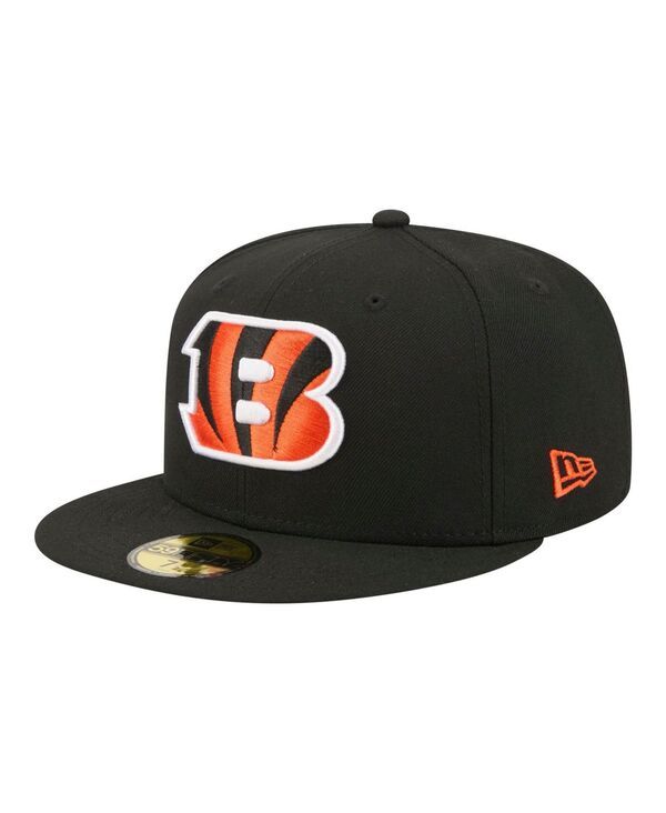 ニューエラ レディース アクセサリー 帽子 New Era Cincinnati Bengals Fitted FlatBill Core Team 59FIFTY Hat Black ブラック