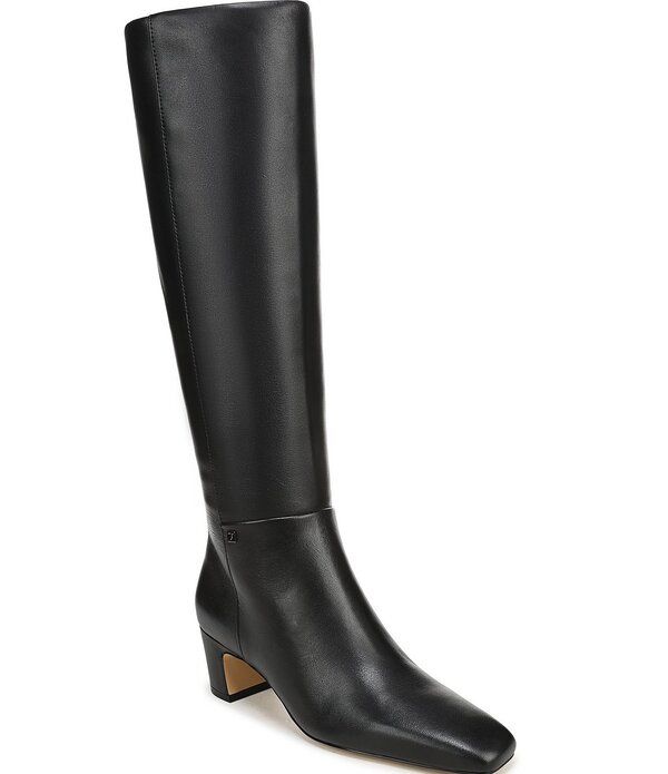 フランコサルト レディース シューズ ブーツ・レインブーツ トール レザー ヒール Franco Sarto Flexa Shara Leather Square Toe Block Heel Tal