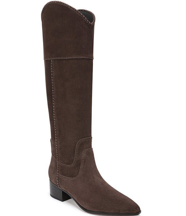 フランコサルト レディース シューズ ブーツ・レインブーツ トール スエード Sarto by Franco Sarto Finleah Tall Suede Boots Dark Brown ブラウ