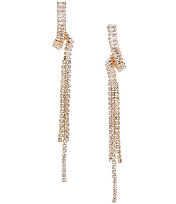セザンヌ レディース アクセサリー ピアス・イヤリング Cezanne Tassel Twist Linearrings GoldCrystal ゴールド