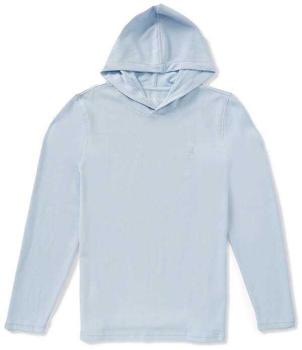サイコバニー メンズ アウター パーカー・スウェット Psycho Bunny Maxton Waffle Hoodie Skyway