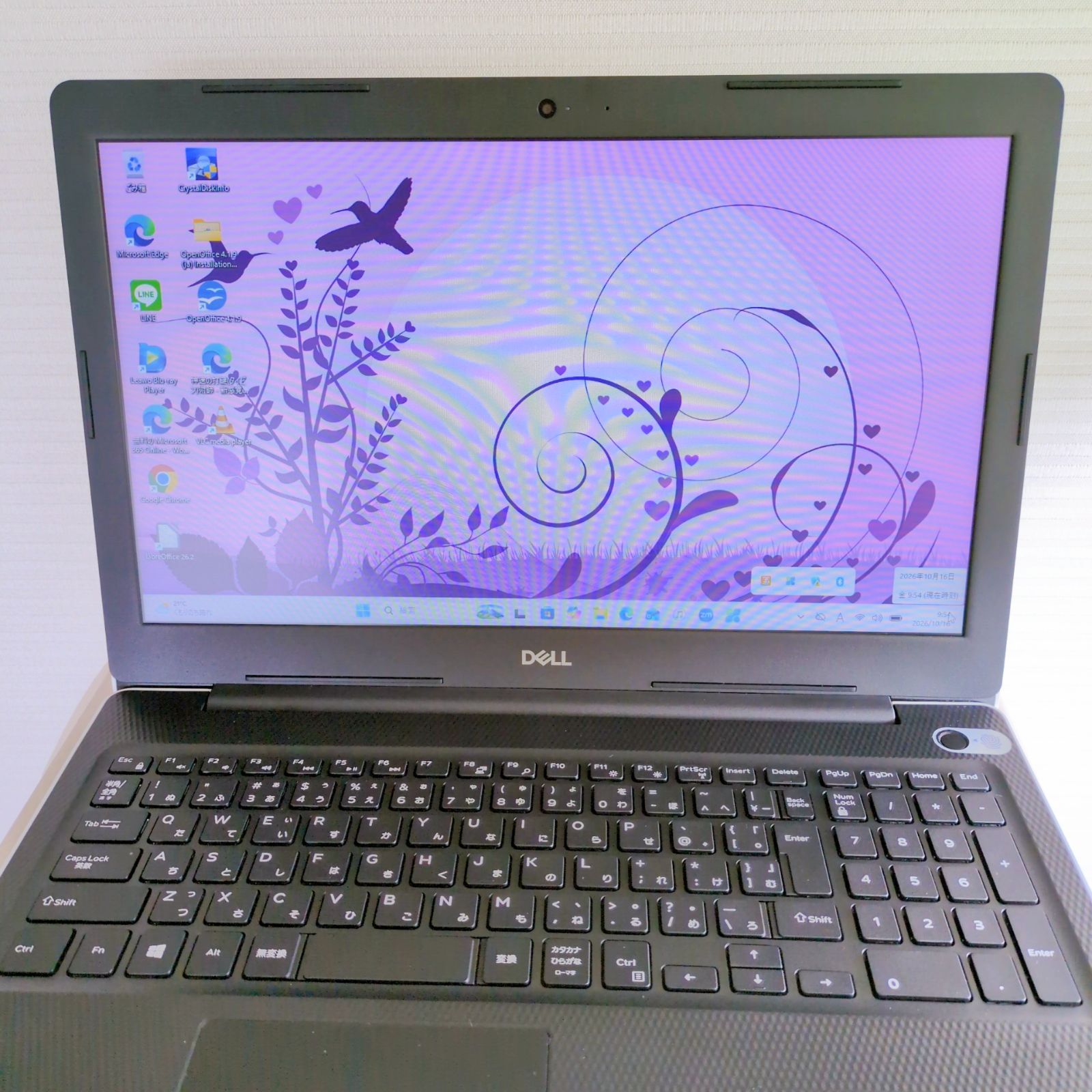 DELL 白 ノートパソコン Inspiron 3580 Windows11 第8世代 celeron