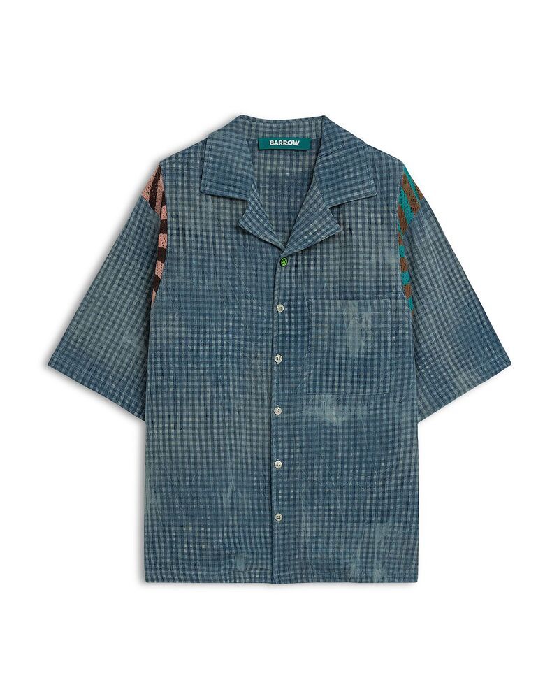 バロー メンズ トップス シャツ Barrow Chambray Pocket Shirt Light Blue ブルー