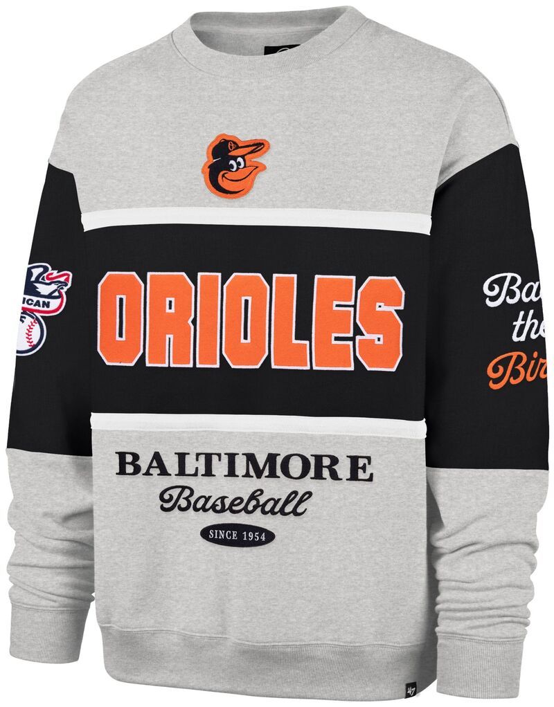 フォーティーセブン レディース アウター パーカー・スウェット クルーネック シャツ マキシ 47 Womens Baltimore Orioles Black Maximalist Crewneck 28,350円