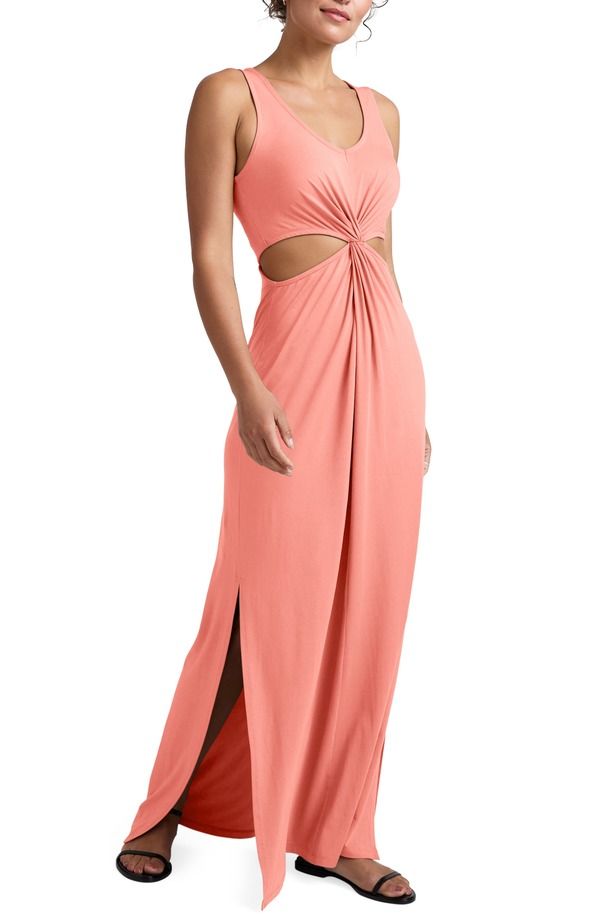 ビヨンドヨガ レディース ボトムスカート カットアウト マキシワンピース マキシ Beyond Yogaround The World Cutout Detail Maxi Dress DREAMSI