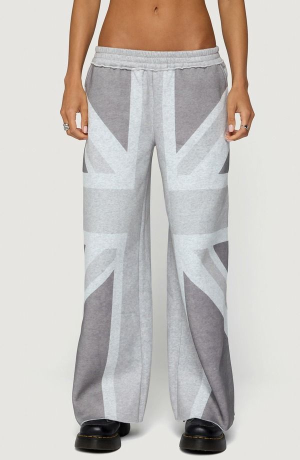アディクテッド レディース ボトムス カジュアルパンツ ワイドレッグ スウェットパンツ EDIKTED London Rush Wide Leg Sweatpants GRAYMELANGE グレー 18,446円