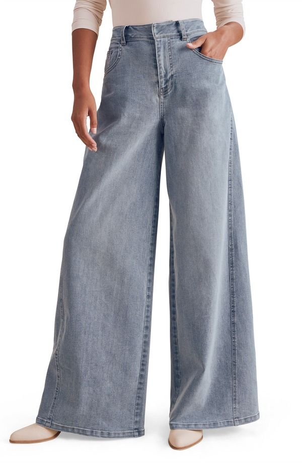 スプレンディット レディース ボトムス デニムパンツ ワイドレッグ ジーンズ Splendid x Cellajaneblog Wide Leg Jeans INDIGO BLUE インディゴ