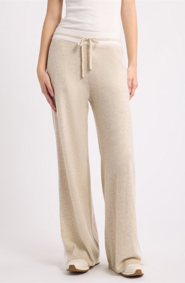 ラグアンドボーン レディース ボトムス レギンス ワイドレッグ パンツ rag bone Nyla Cashmere Wide Leg Pants IVORY アイボリー
