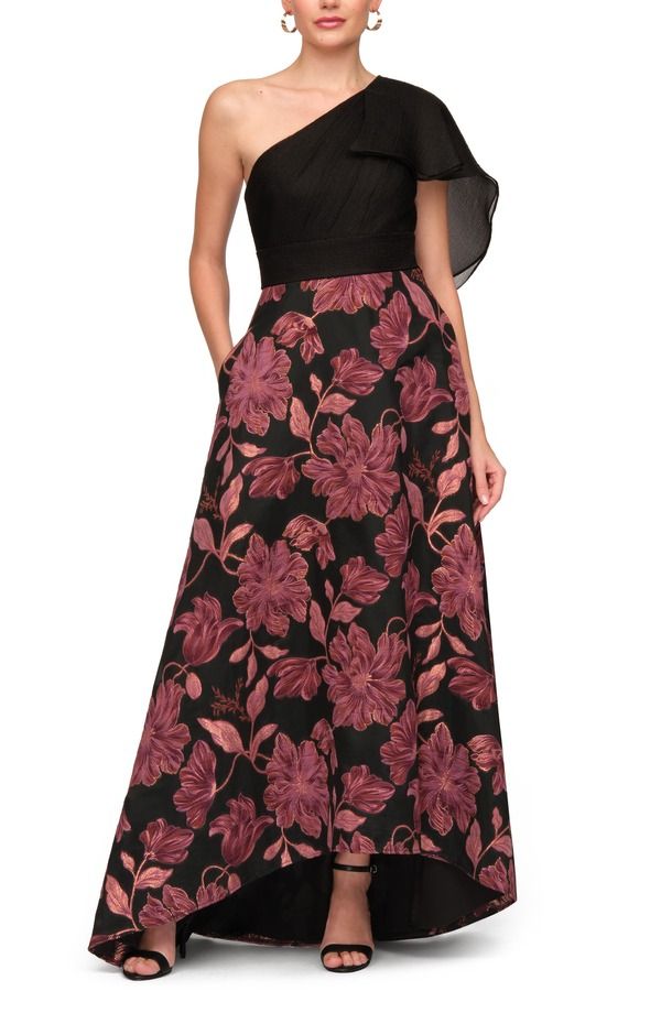 ジェイエスコレクションズ レディース トップス ワンピース フラワー柄 ワンショルダー トール フラワー JS Collections Winif red OneShoulder Metallic F 53,880円