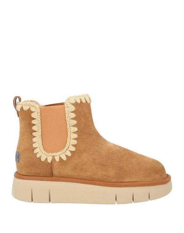 モウ レディース シューズ ブーツ・レインブーツ ショートブーツ MOU Camel キャメル