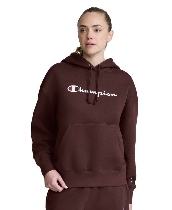 チャンピオン レディース アウター パーカー・スウェット フリース グラフィック Champion Womens Classic Script Powerblend Fleece Graphic Ho