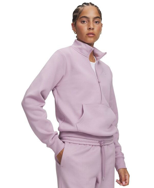 アンダーアーマー レディース アウター パーカー・スウェット シャツ フリース Under Armour Womens Rival Fleece HalfZip Sweatshirt Mauve Pi 14,805円
