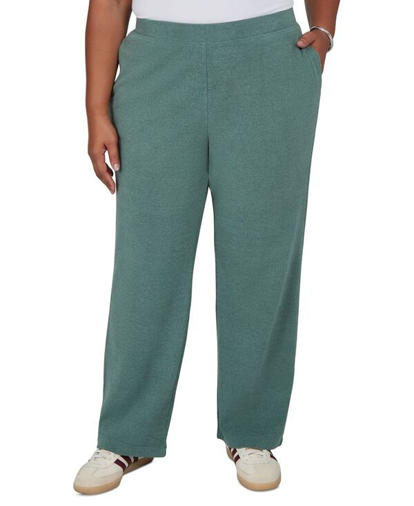 ルビーアールディー レディース ボトムス カジュアルパンツ プラスサイズ Ruby Rd Plusize PullOn Straight Pantspruce