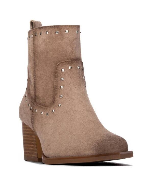 キシタイ レディース シューズ ブーツ・レインブーツ スエード アンクル XTI Womens Western StudEmbellished Suede Ankle Booties Beige ベー 20,506円