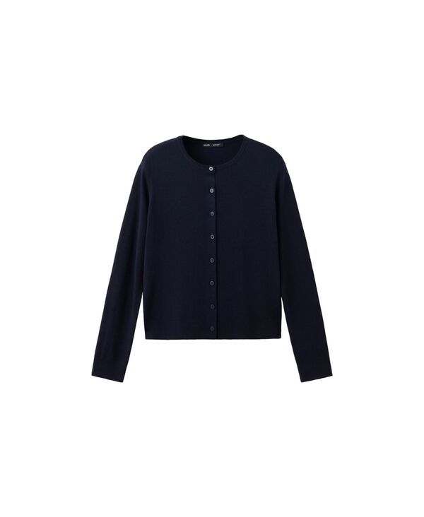 マンゴ レディース アウター ニット・セーター カーディガン MANGO Womens Knitted Button CrewNeck Cardiga navy ネイビー 15,315円