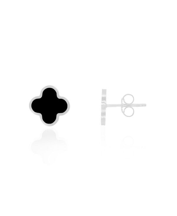 ザ・ラブリー レディース アクセサリー ピアス・イヤリング The Lovery Onyx Clover Stud Earrings Onyx