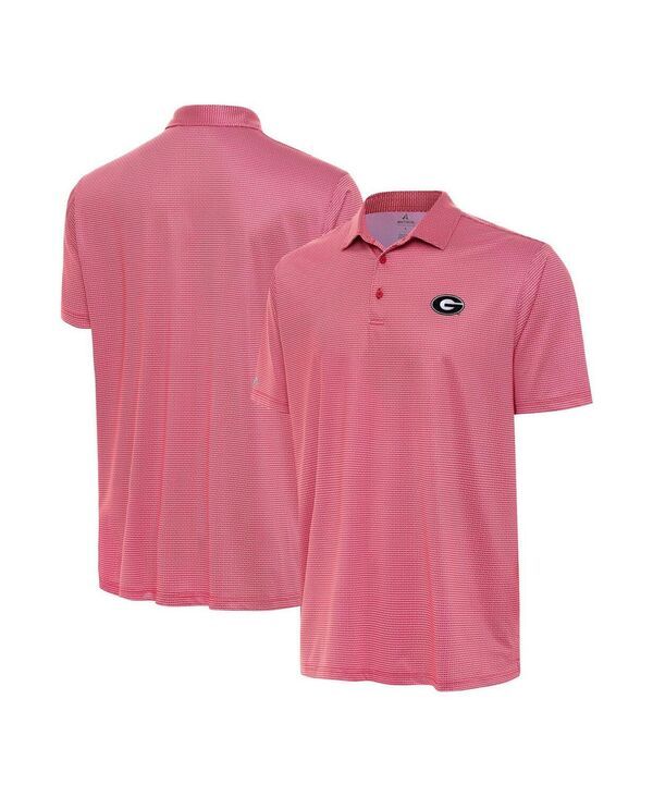 アンティグア メンズ トップス ポロシャツ Antigua Mens Red Georgia Bulldogs Rings Polo Shirt Red レッド