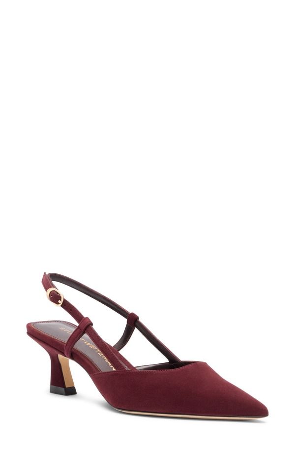 スチュアート ワイツマン レディース シューズ パンプス Stuart Weitzman Vinnie 50 Slingback Pump BOYSENBERRY SUEDE