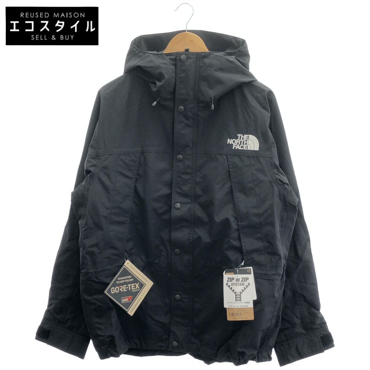 THE NORTH FACE　ノースフェイス　NP62550 ブラック ナイロン ゴアテックス MOUNTAIN LIGHT JK/マウンテンライトジャケット　M
