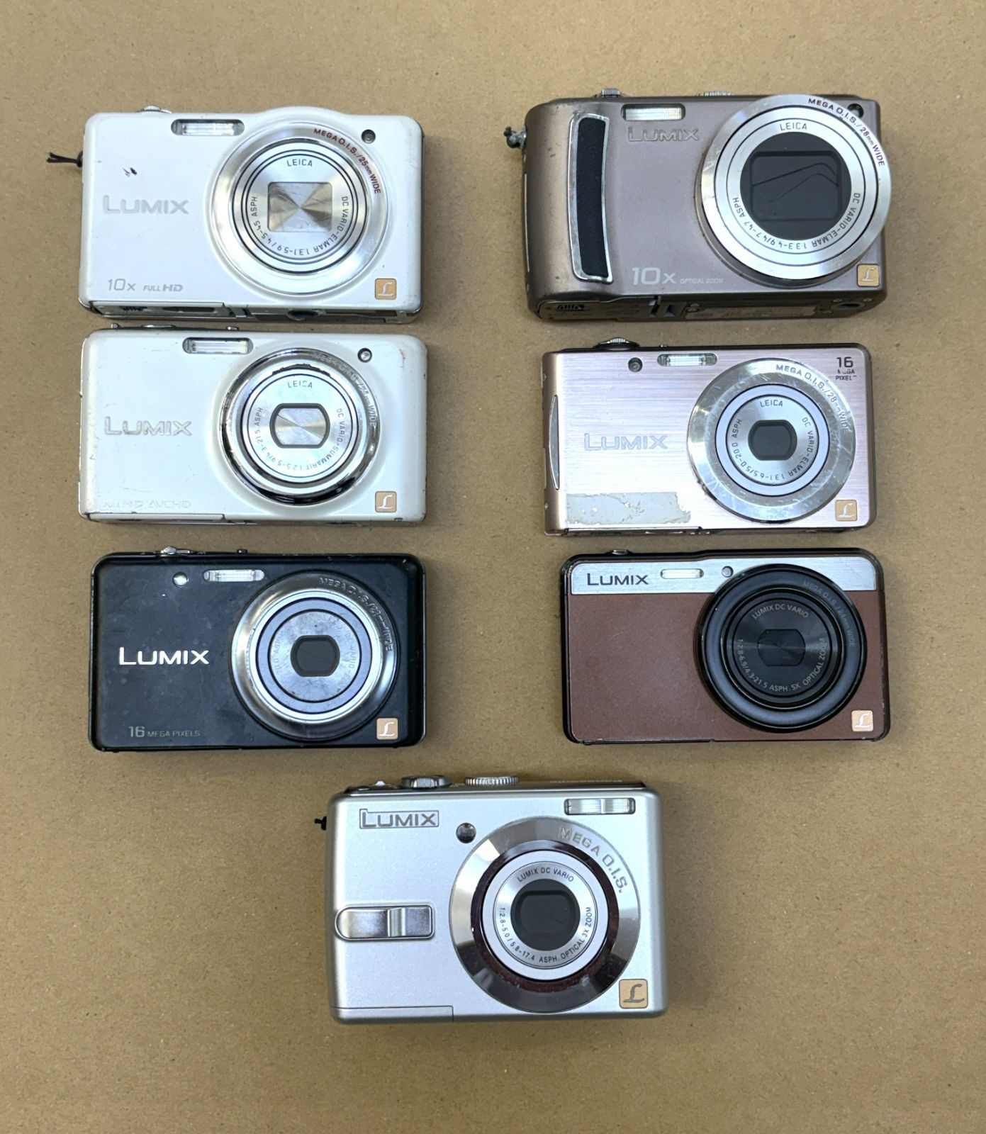【ジャンク・動作確認済】Panasonic LUMIX コンパクトデジタルカメラ Panasonic・パナソニック】コンパクトデジタルカメラ7点 LUMIXシリーズ