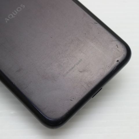 良品中古 702SH AQUOS sense basic ブラック スマホ 本体 白ロム 中古