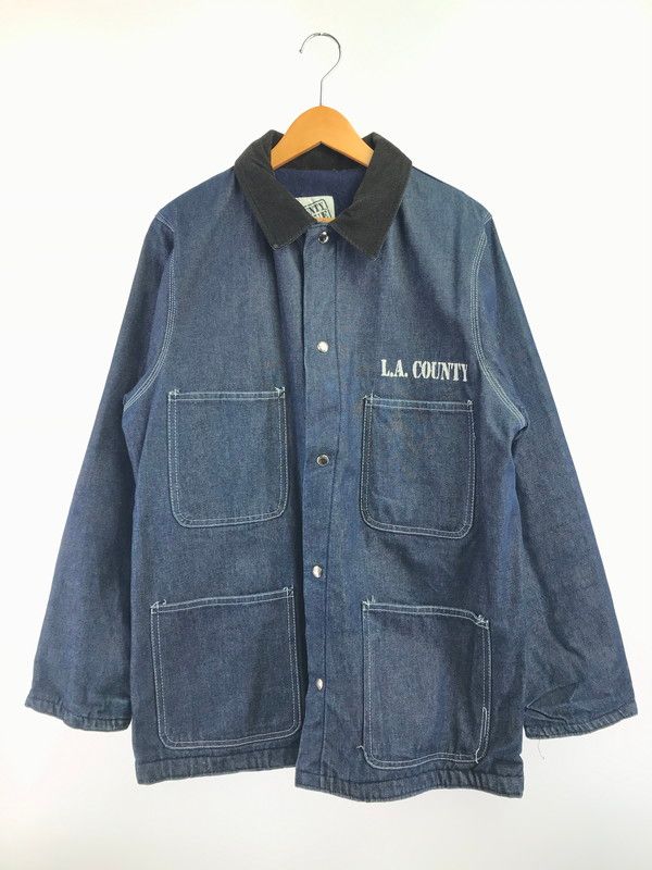【中古品】 COUNTY ISSUE カウンティ イシュー L.A. COUNTY DENIM COVER ALL エルエー カウンティ デニム カバーオール 【146-261017-ty-06-tagh】