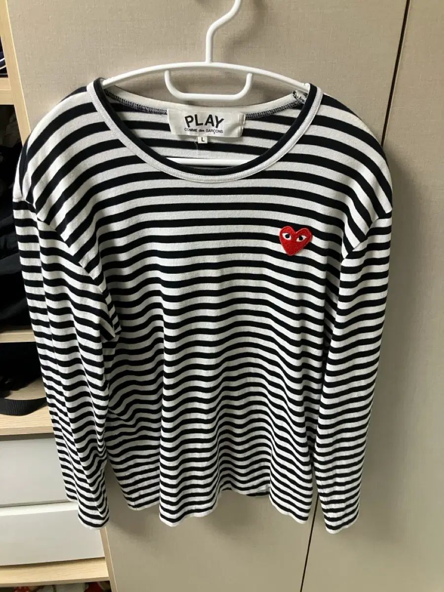 コム・デ・ギャルソン ストライプ 長袖Tシャツ L 6,648円