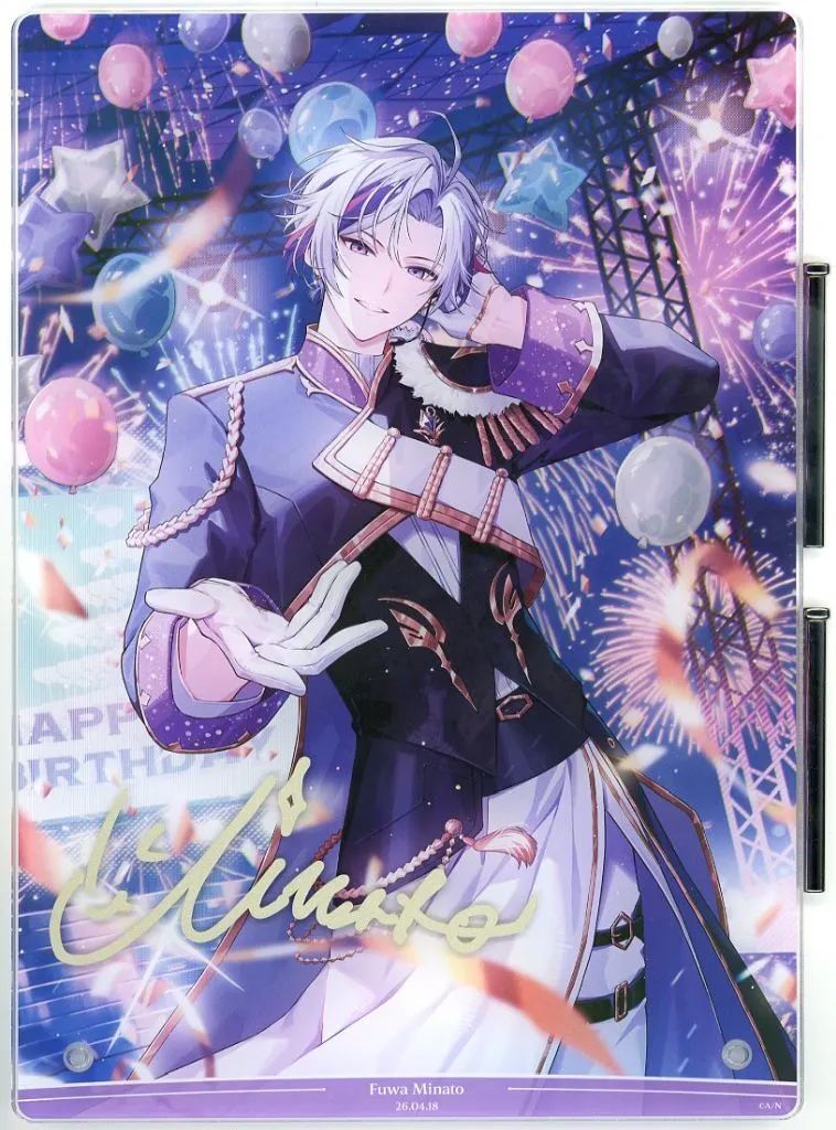 中古】雑貨 [単品] 不破湊 B5アクリルパネル(箔押し複製直筆サイン入り
