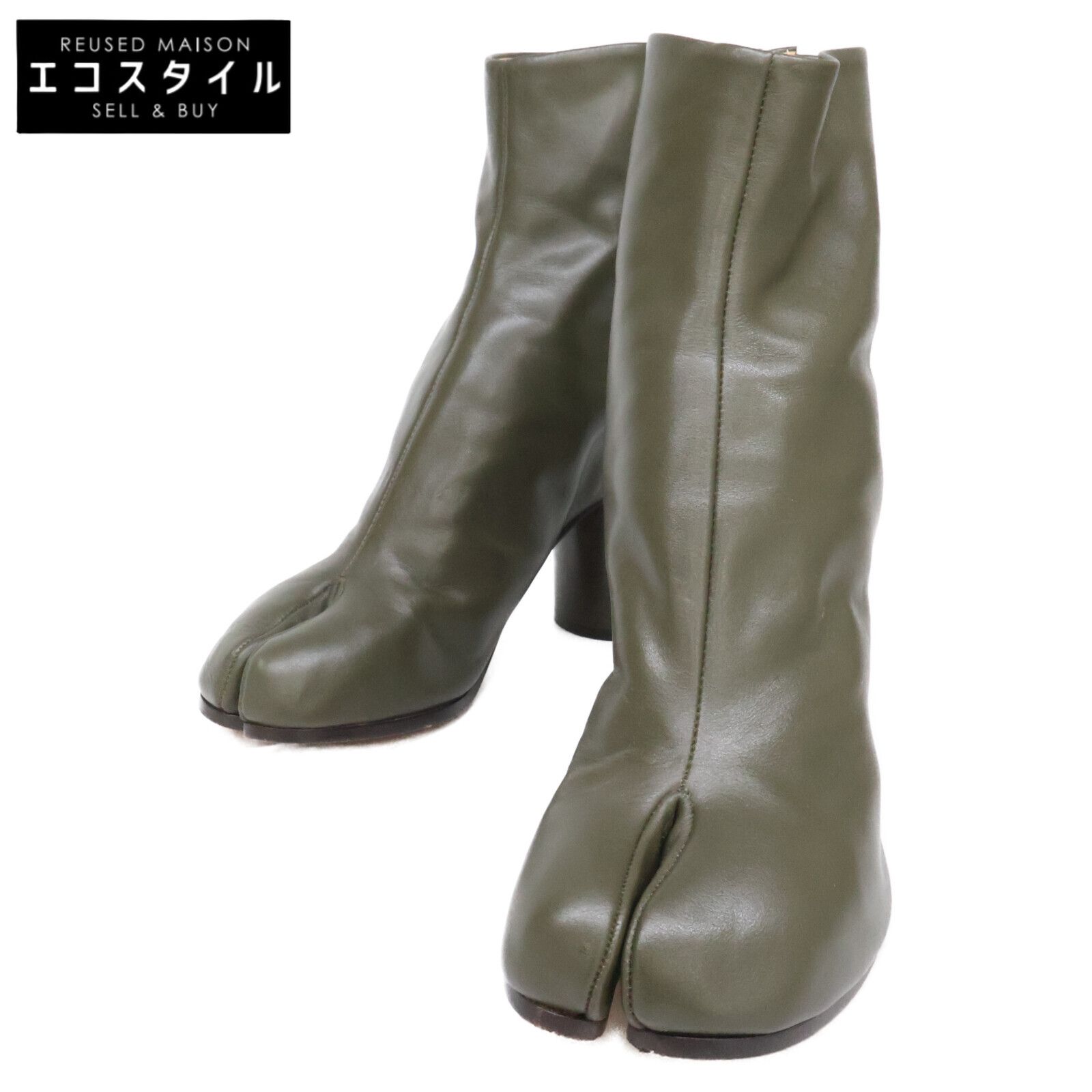 Maison margiela　メゾンマルジェラ　【美品】22 S38WU0322 SY0086 697 レザー タビ ブーツ　37