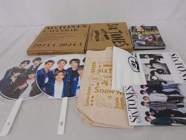 SixTONES うちわ カレンダー ショッピングバッグ 等 グッズセット