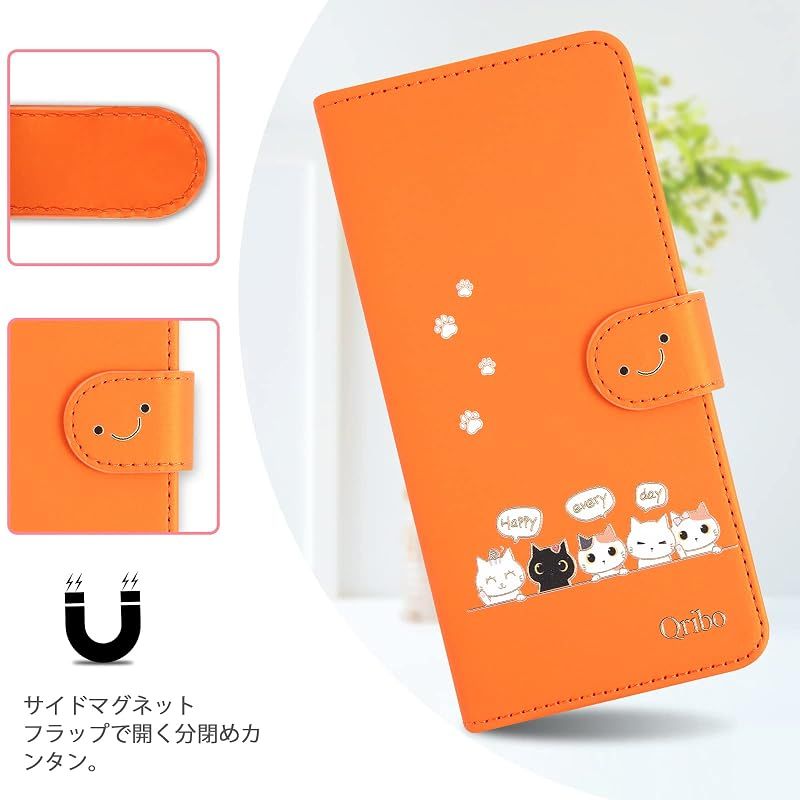新品】 Qribo 適用の Aquos R11 ケース 手帳型 SH-M35 SH-51G ケース