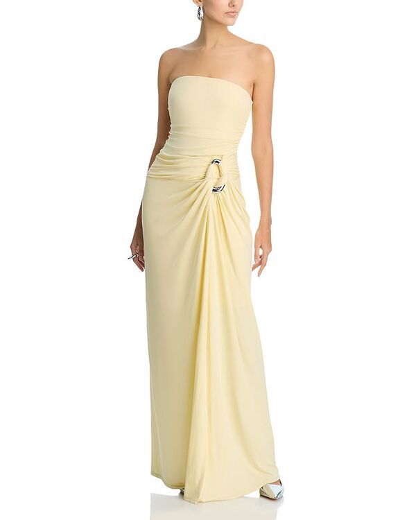 シムカイ レディース トップス ワンピーストラップレス SIMKHAI Emma Strapless Gown Buttercream