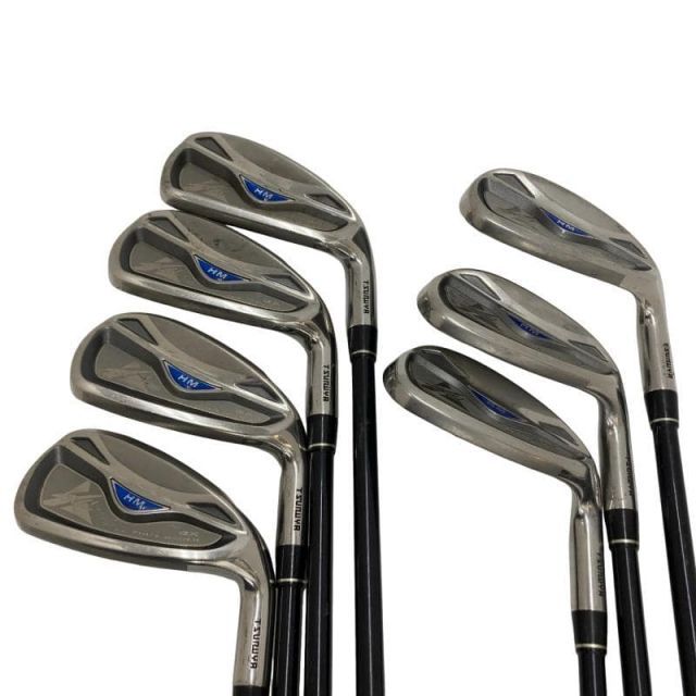 【中古】 つるや AXEL GX HM 8S アイアンセット IR アクセル AXEL GX HM(アイアン) (フレックスR) メンズ 男性用 右利き 右用 Cランク ゴルフクラブ