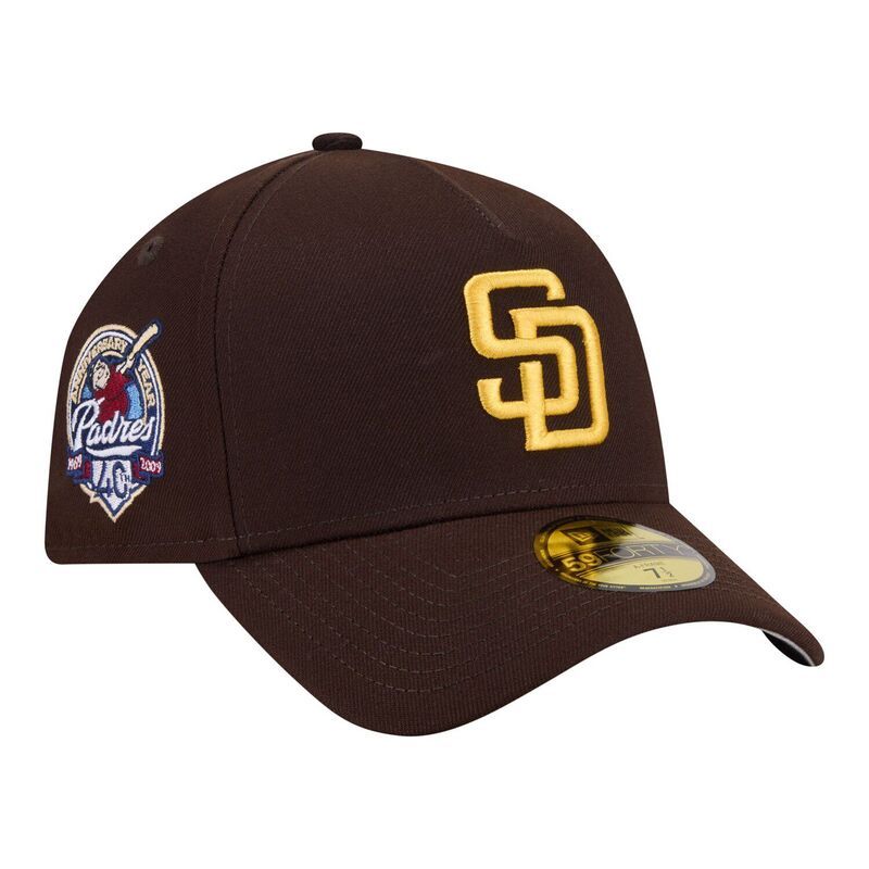 ニューエラ メンズ アクセサリー 帽子 Mens New Era Brown San Diego Padres AFrame 59FORTY Fitted Hat Pad Brown ブラウン 12,030円